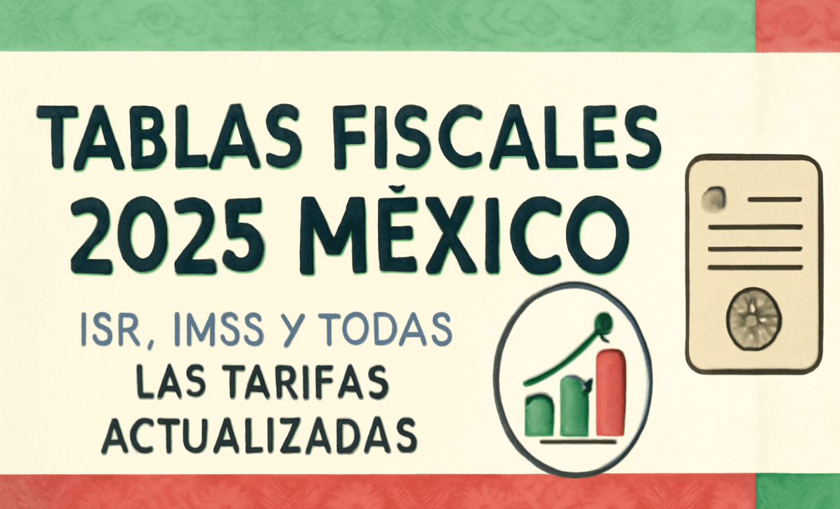 Tablas Fiscales 2025 México - ISR, IMSS y Tarifas Actualizadas